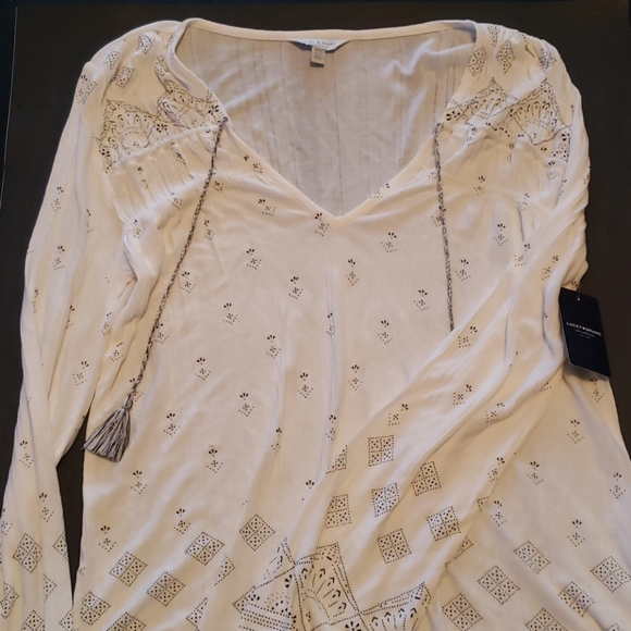 LUCKY BRAND LONG SLEEVE TOP - Picture 2 of 8